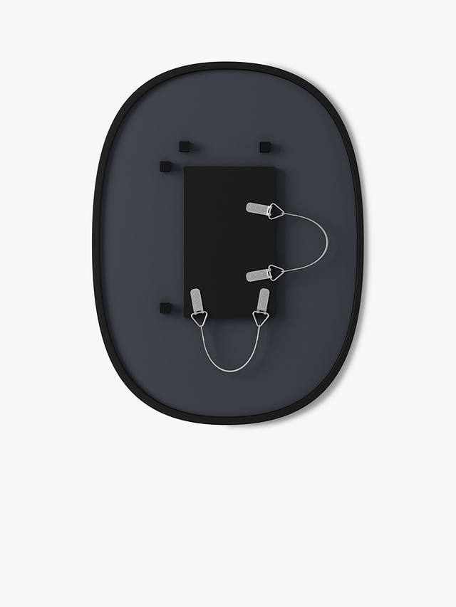 Umbra Hub Oval Wall Mirror, Black, 61 x 46cm