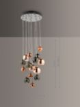 Där Aurellia 15 Pendant Cluster Ceiling Light, Copper/Bronze