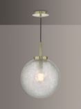 Där Avari Frosted Glass Ceiling Light, Brass