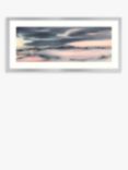Elizabeth Baldin - 'Break in the Clouds' Framed Print & Mount, 49.5 x 104.5cm, Grey/Pink