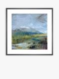 John Lewis Lesley Birch 'Winter Hills' Wood Framed Print & Mount, 62 x 62cm, Green