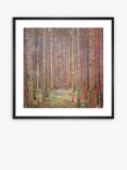 John Lewis Gustav Klimt 'Tannenwald I' Wood Framed Print & Mount, Orange