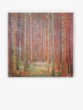 Gustav Klimt - 'Tannenwald I' Canvas Print, Orange