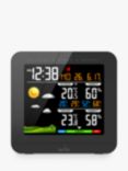 Acctim Wyndham Weather Station Digital Alarm Clock, Black