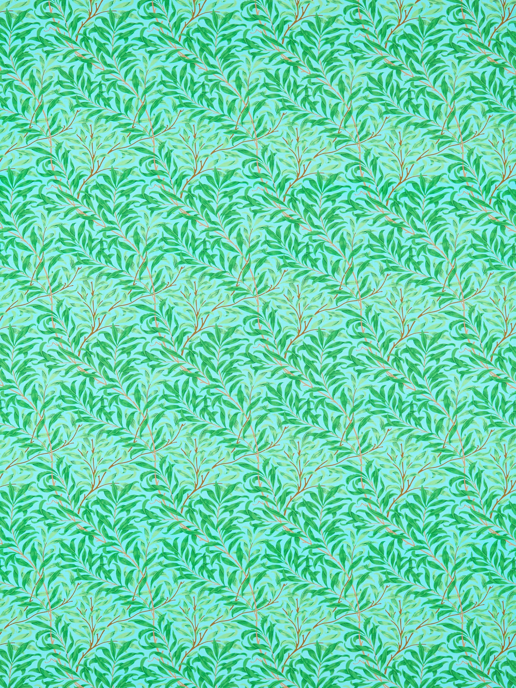 Morris & Co. Willow Boughs Furnishing Fabric, Sky/Leaf Green