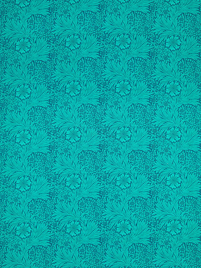 Morris & Co. Ben Pentreath Marigold Furnishing Fabric, Navy/Turquoise