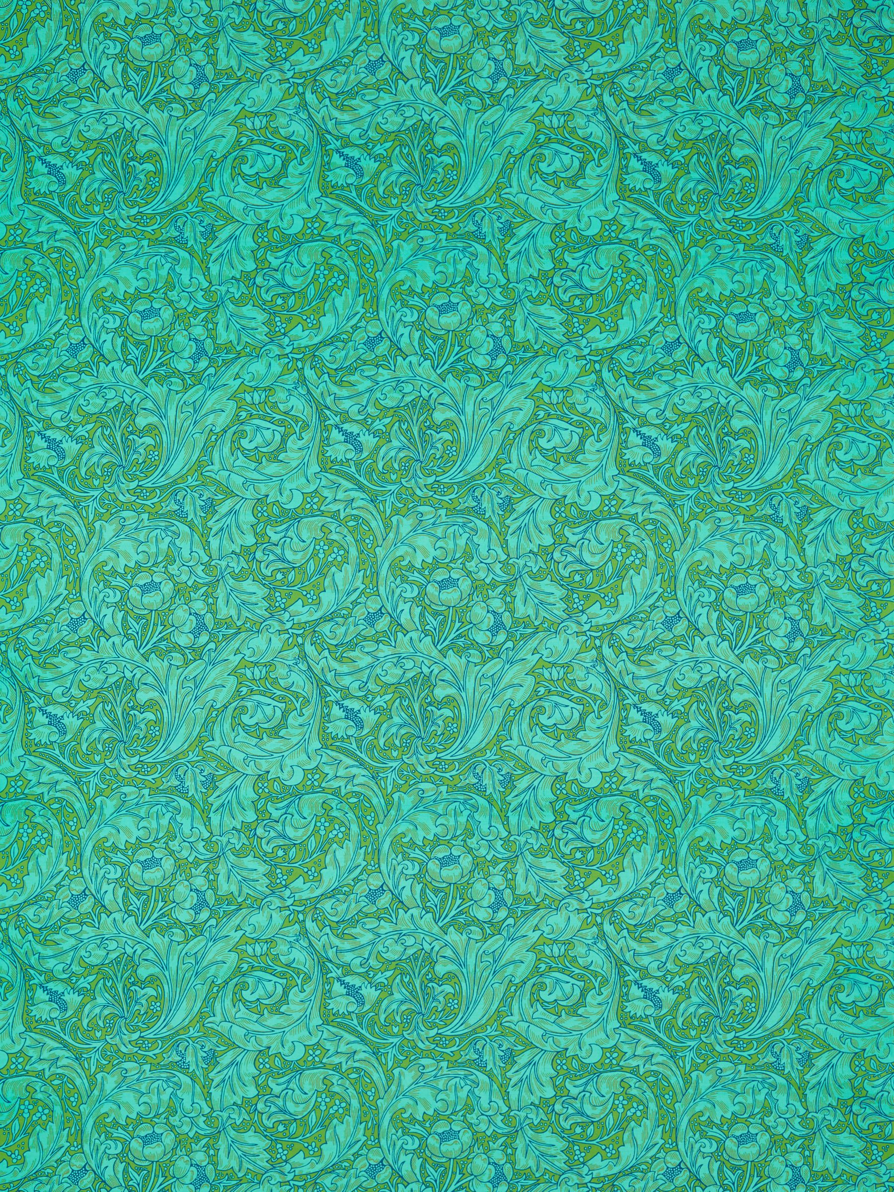 Morris & Co. Ben Pentreath Bachelors Button Furnishing Fabric, Olive/Turquoise