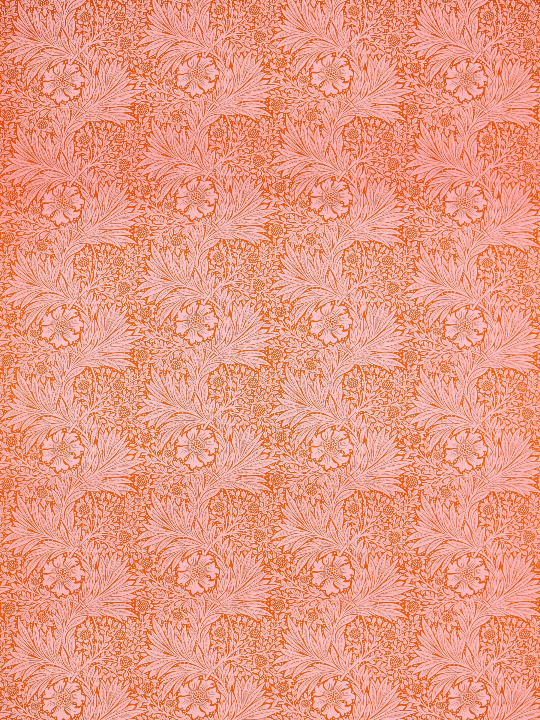 Morris & Co. Ben Pentreath Marigold Furnishing Fabric, Orange/Pink