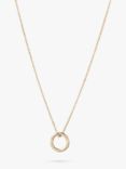 Tutti & Co Rope Small Textured Ring Pendant Necklace
