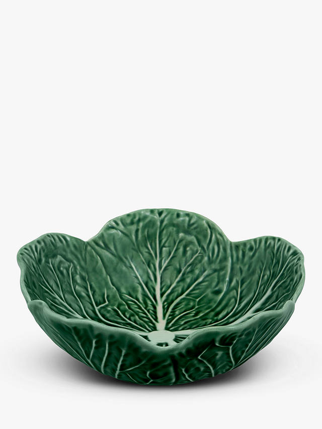 Bordallo Pinheiro Cabbage Earthenware Serving Bowl, 15.5cm, Green
