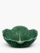 Bordallo Pinheiro Cabbage Earthenware Serving Bowl, 17.5cm, Green