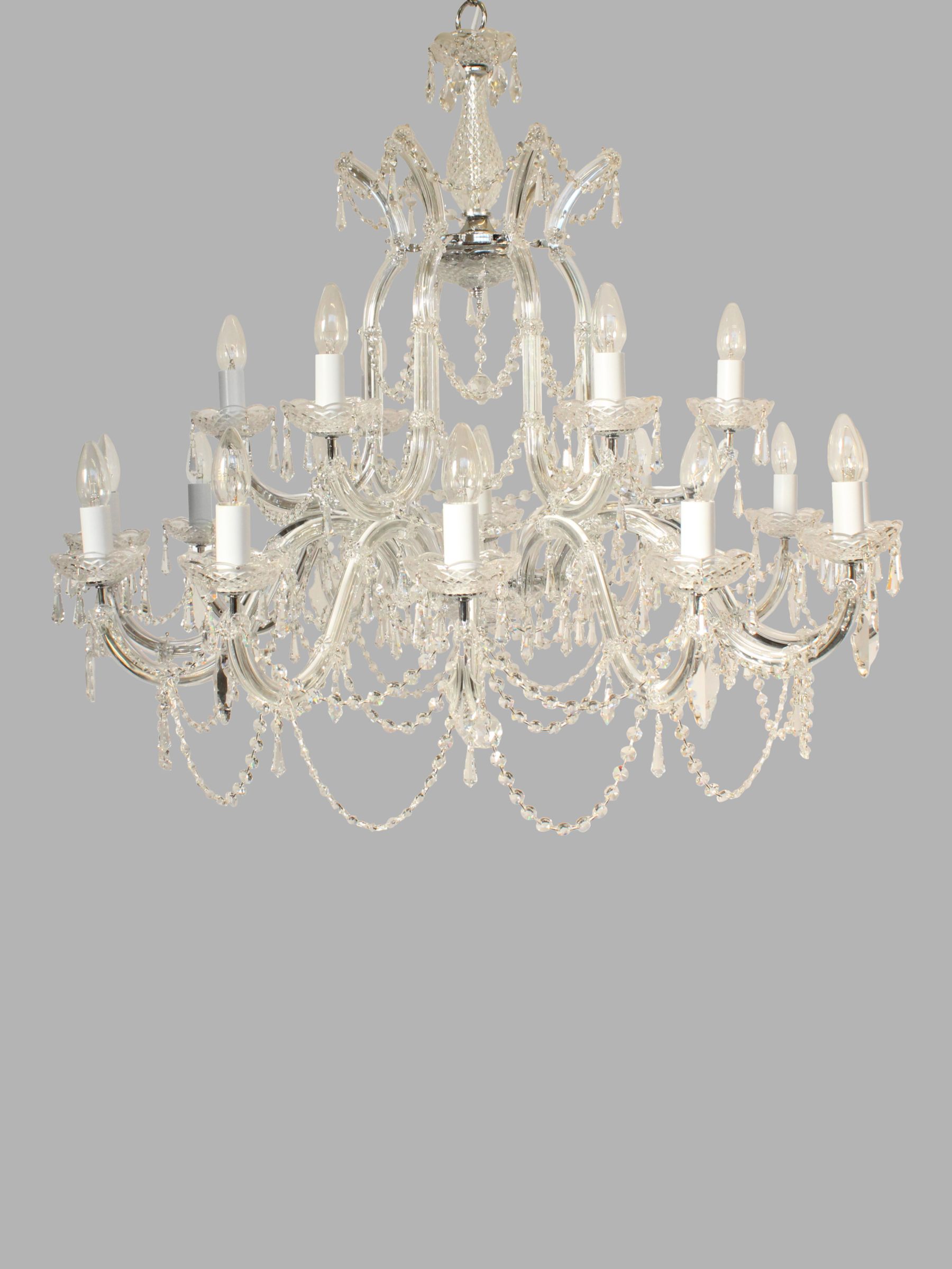 Photo of Impex marie theresa crystal chandelier ceiling light extra large