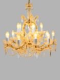 Impex Marie Theresa Double Tiered Crystal Chandelier Ceiling Light, Large