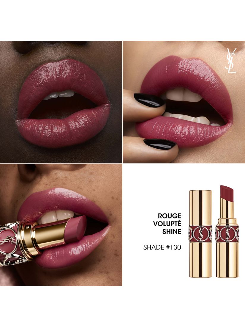 Yves Saint Laurent Rouge Volupté Shine Lipstick, 130 Plum Jersey