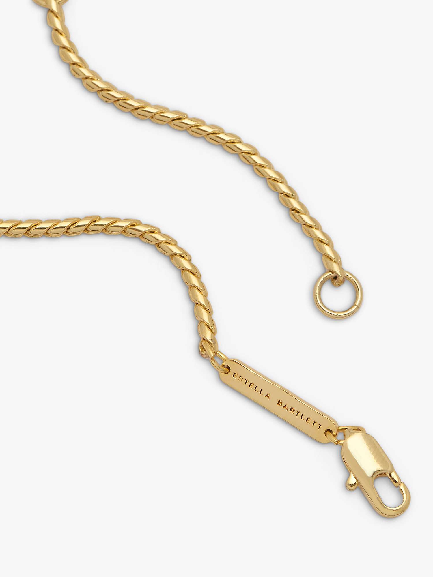 Buy Estella Bartlett The Edit Snake Chain Necklace, Gold Online at johnlewis.com