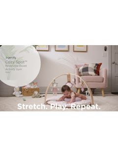 Ingenuity Cozy Spot Reversible Activity Gym, Pink