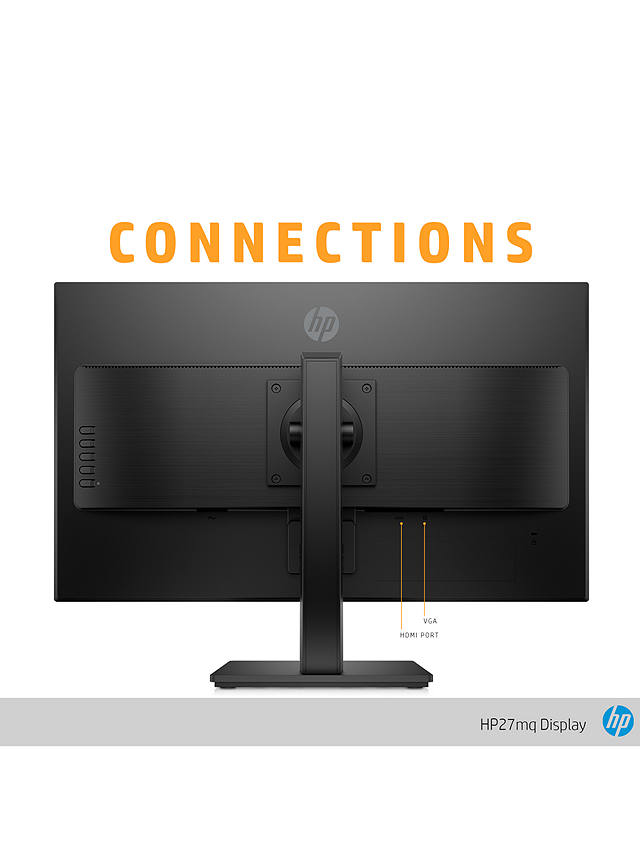 HP 27mq Quad HD Monitor, 27", Black