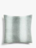 John Lewis Ombre Stripe Fleece Cushion, Grey