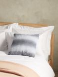 John Lewis & Partners Ombre Stripe Fleece Cushion, Grey