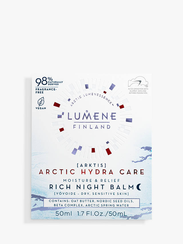 Lumene Arctic Hydra Care Moisture & Relief Rich Night Balm, 50ml 2