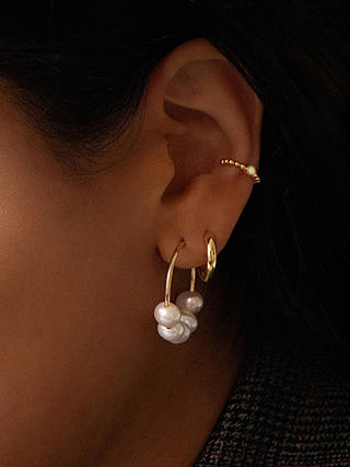 Leah Alexandra Margo Medium Hoop Earrings, Gold