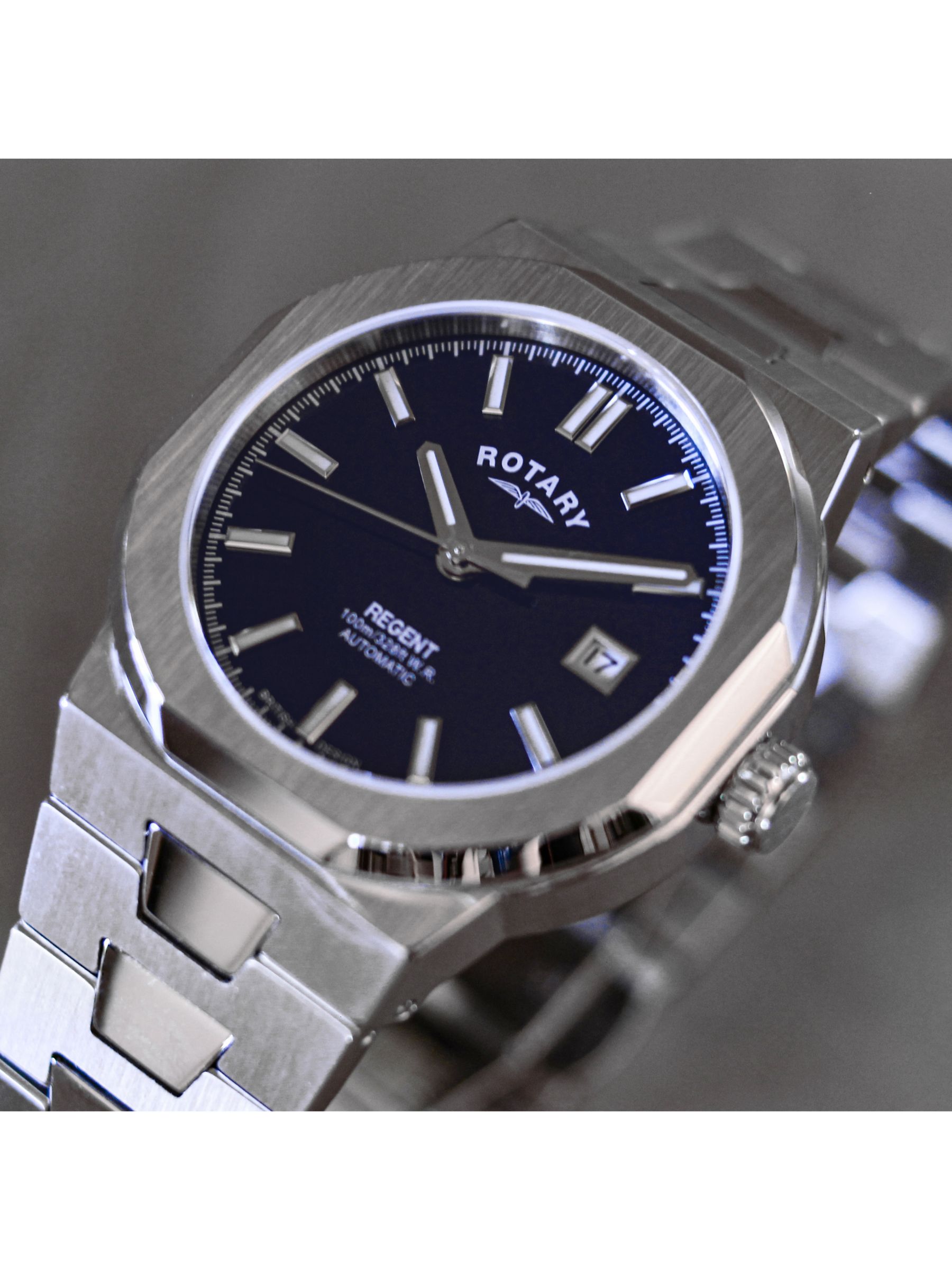 Buy Rotary Men's Regent Automatic Date Bracelet Strap Watch Online at johnlewis.com