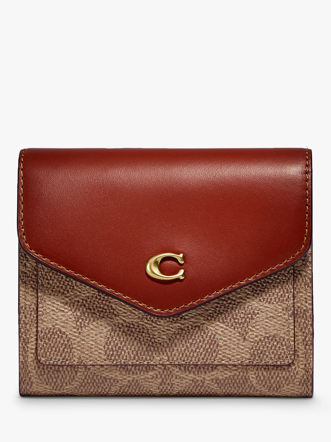 Buy Coach Small Signature Wallet, Tan/Rust Online at johnlewis.com