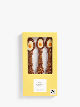 John Lewis & Partners Milk Chocolate Fried Egg Spoons, 60g