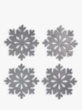 John Lewis & Partners Felt Snowflake Placemats, Set of 4