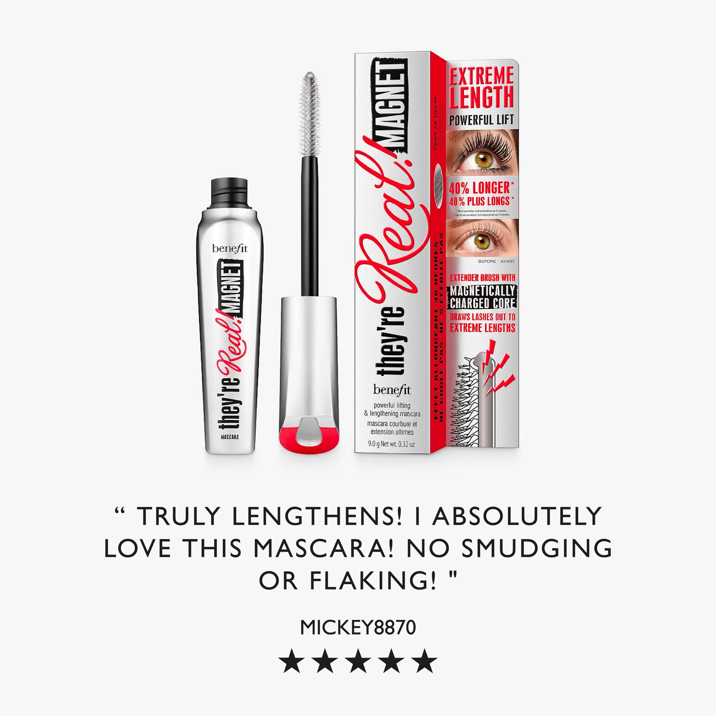 Benefit They're Real! Magnet Mascara, Black 7