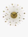 Acctim Brielle Metal Analogue Quartz Wall Clock, 50cm, Brass