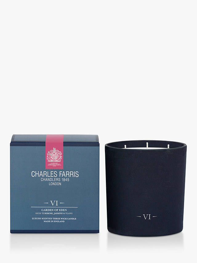 Charles Farris Garden of Eden 3 Wick Scented Candle, 640g