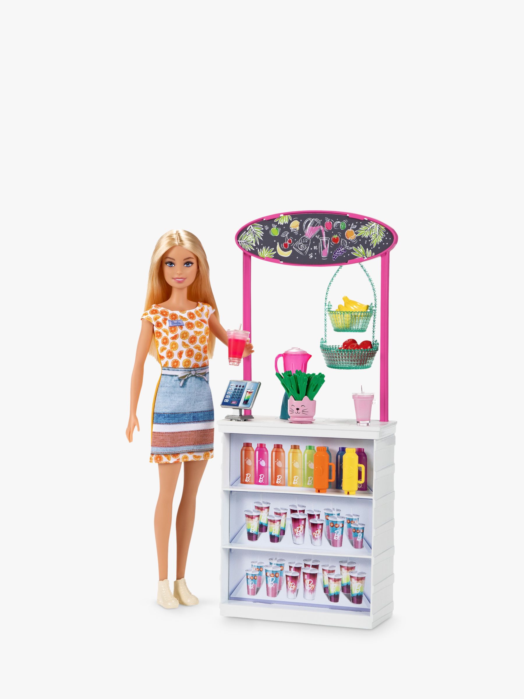 barbie smoothie bar playset