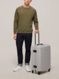 John Lewis Atlanta 66cm 4-Wheel Lightweight Medium Suitcase, Grey