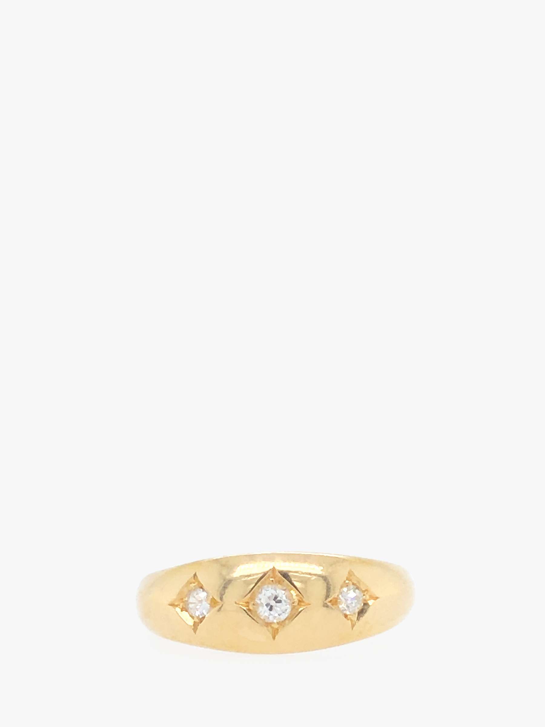 Buy VF Jewellery 18ct Yellow Gold 3 Diamond Second Hand Ring Online at johnlewis.com
