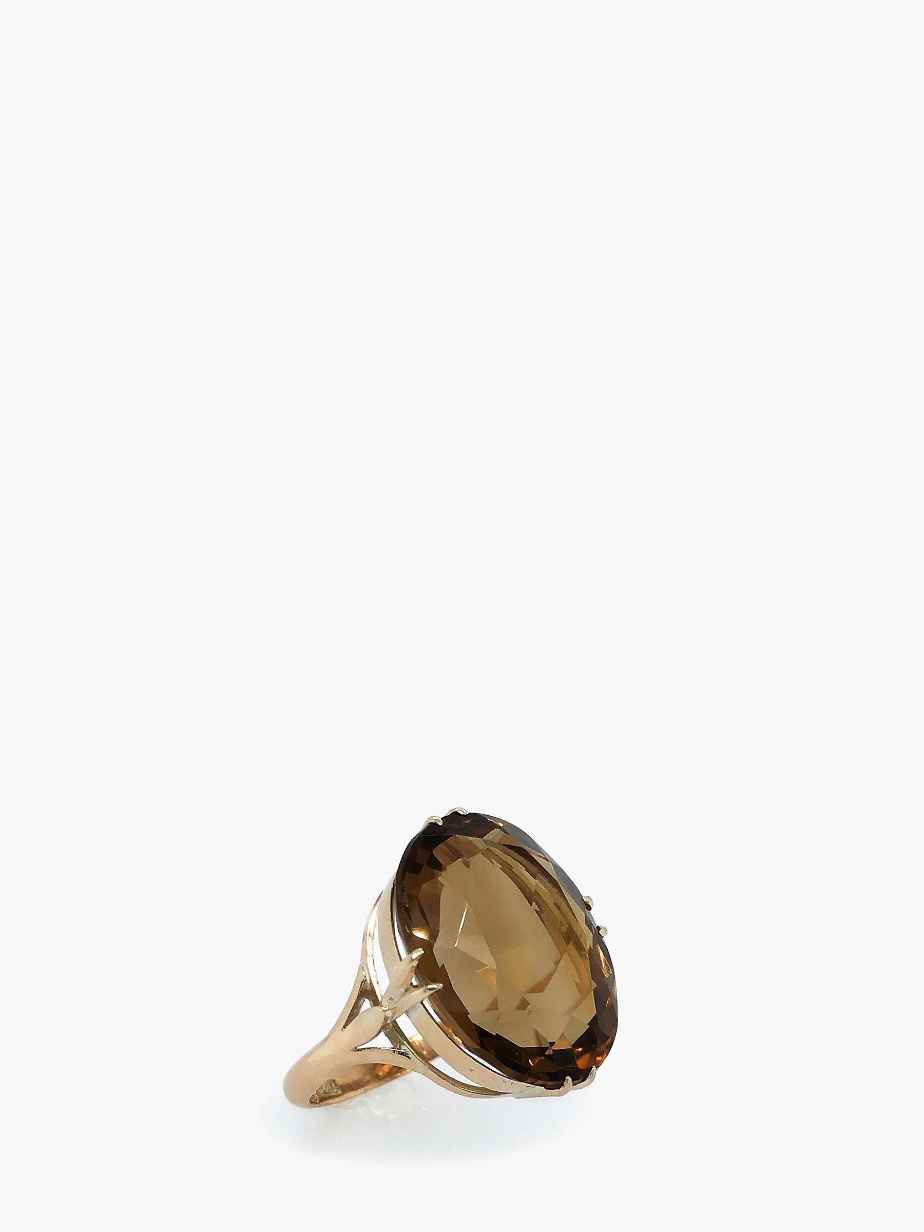 Buy VF Jewellery 9ct Yellow Gold Smoky Quartz Second Hand Ring Online at johnlewis.com