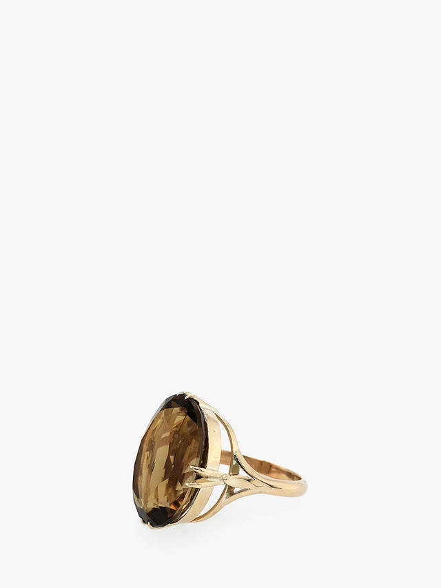 VF Jewellery 9ct Yellow Gold Smoky Quartz Second Hand Ring