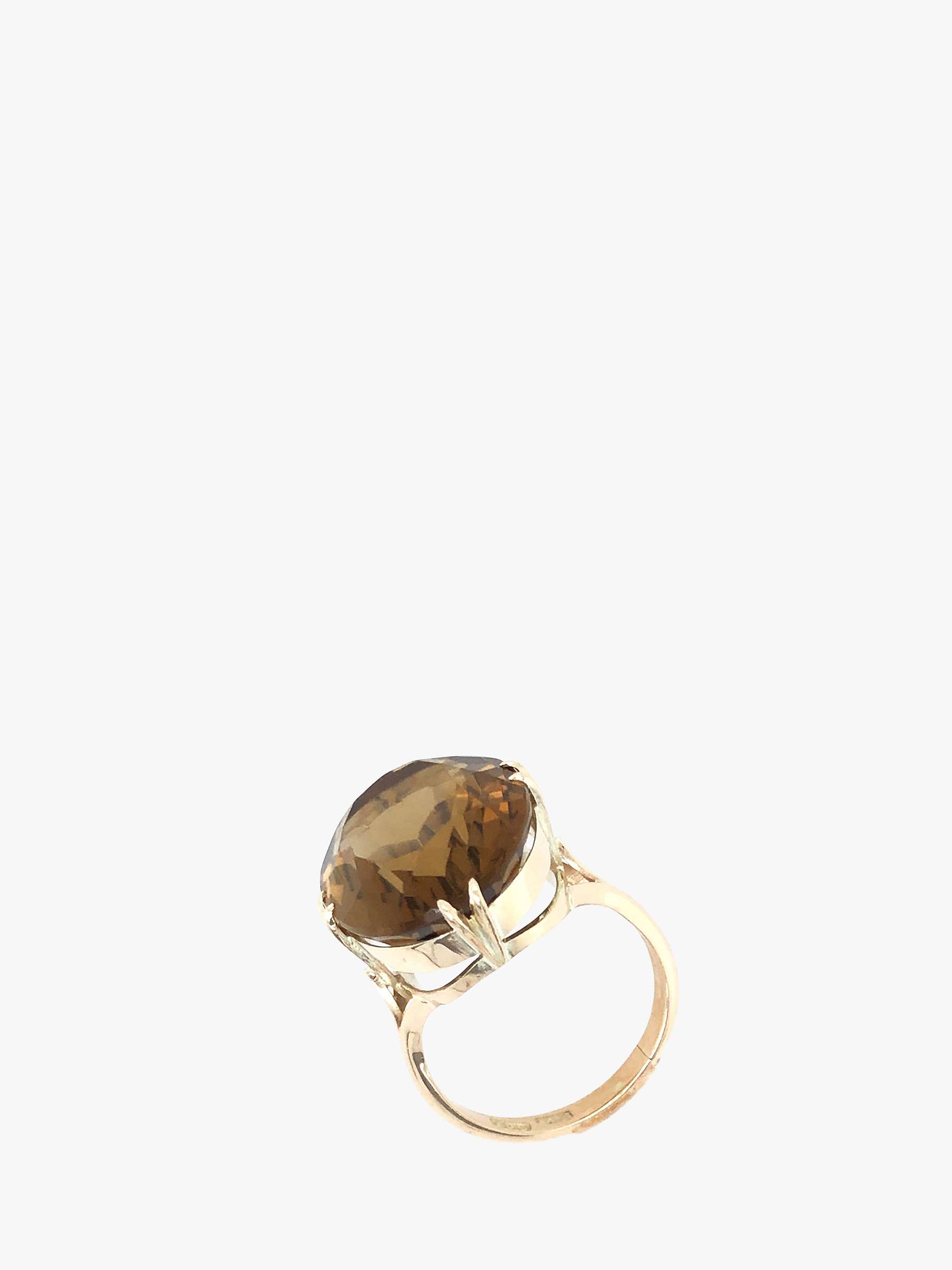 Buy VF Jewellery 9ct Yellow Gold Smoky Quartz Second Hand Ring Online at johnlewis.com
