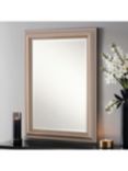 Yearn Beaded Rectangular Wall Mirror, 69 x 94cm, Champagne