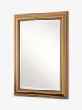 Yearn Ribbed Beaded Frame Rectangular Wall Mirror, 94 x 69cm, Gold