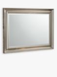 Yearn Ribbed Frame Rectangular Wall Mirror, 69 x 94cm, Silver
