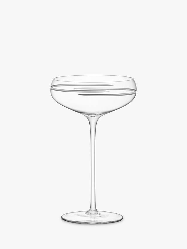LSA International Verso Coupe Champagne Saucers, Set of 2, 300ml, Clear