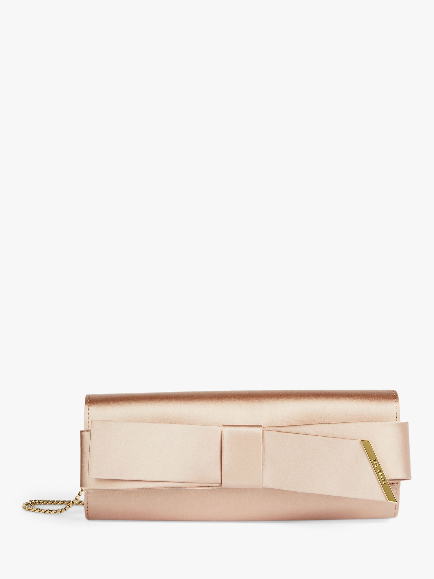 Ted Baker Abyya Bow Evening Bag, Mid Pink