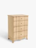 John Lewis Louis 4 Drawer Chest, Oak