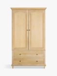 John Lewis Louis Double Wardrobe, Oak