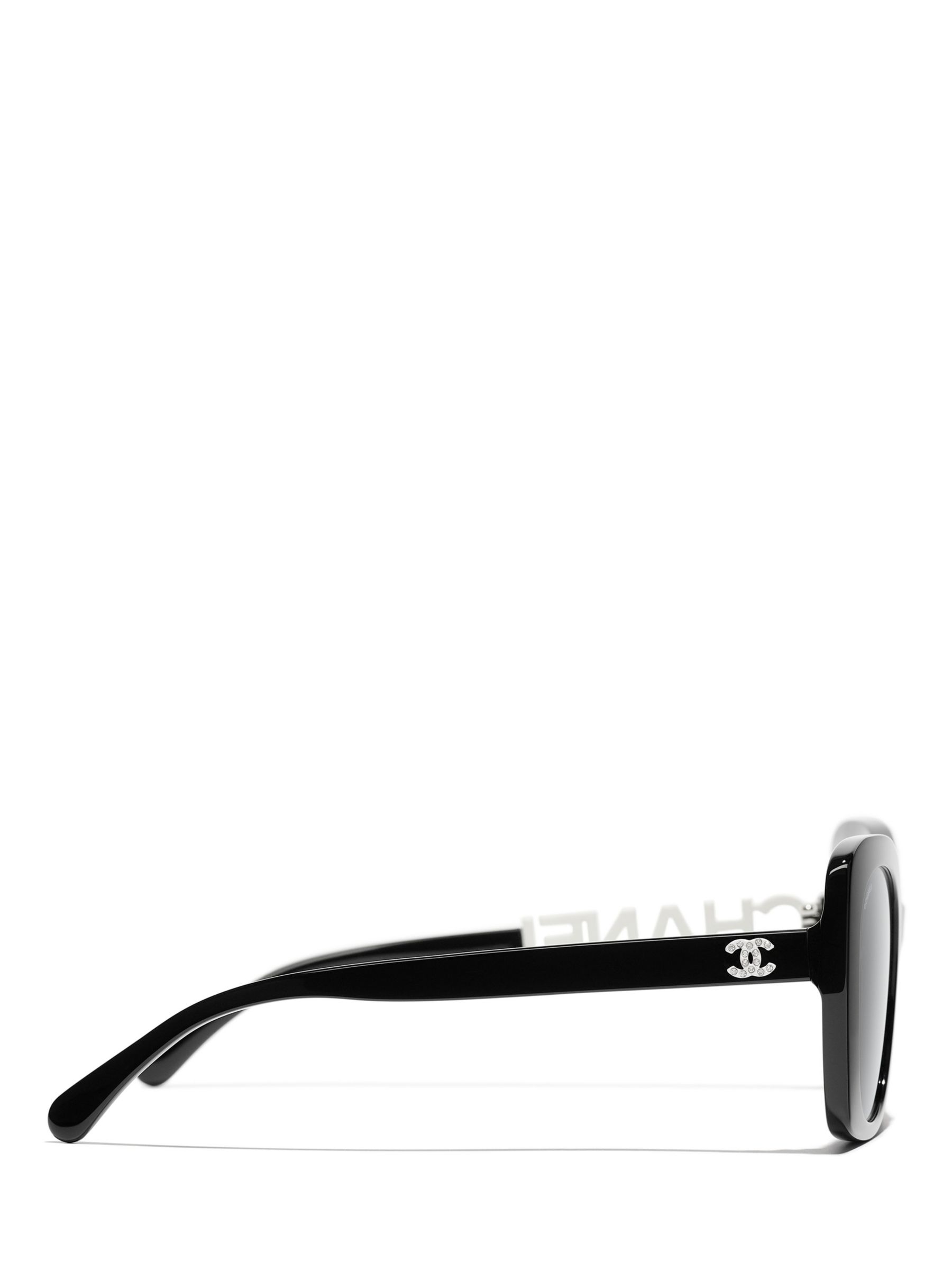 Buy CHANEL Pillow Sunglasses CH5422B Black/Grey Online at johnlewis.com