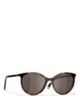 CHANEL Oval Sunglasses CH5448 Dark Havana/Brown