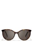 CHANEL Oval Sunglasses CH5448 Dark Havana/Brown