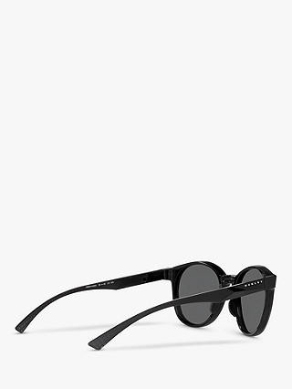 Oakley OO9474 Women's Spindrift Prizm Round Sunglasses, Black Ink/Grey