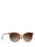 CHANEL Oval Sunglasses CH5448 Pink/Brown Gradient